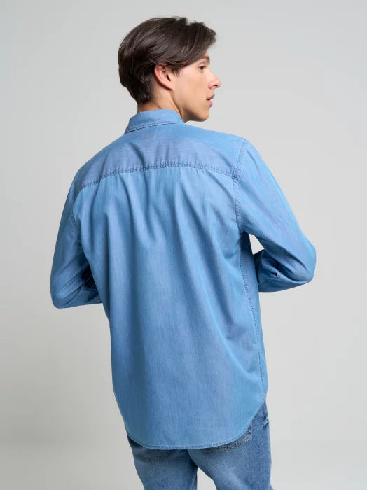 BIG STAR Shirt Long Sleeve | Blue Wash