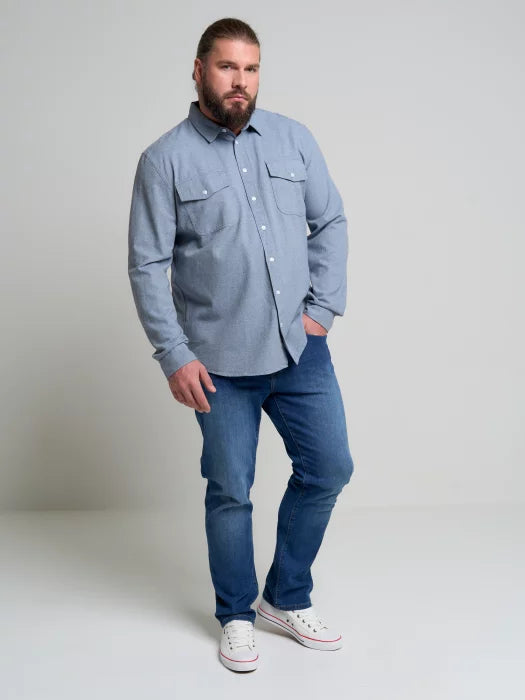 BIG STAR Shirt Long Sleeve | Blue