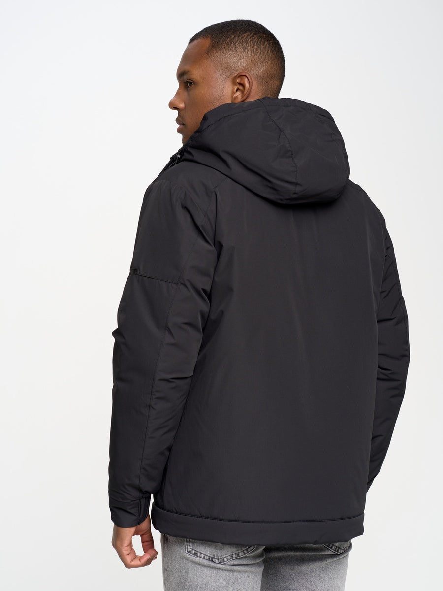 Hooded Insulated Winter Jacket | Black