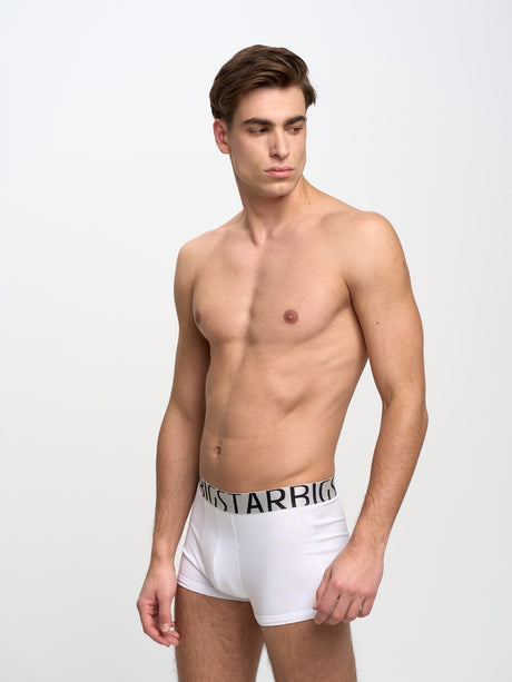 Classic Boxer - Bold Logo Big Star | White