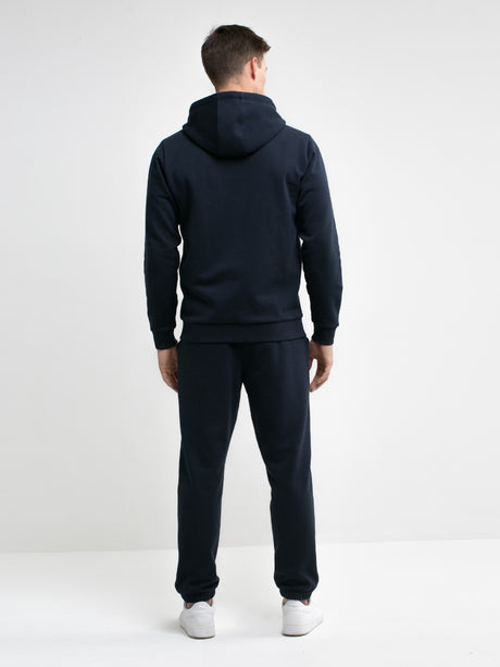 Full-Zip Hoodie with Pockets | Navy Blue