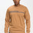 Casual sweatshirt with stripes | Camel Brown