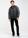 Quilted Bomber Jacket | Black