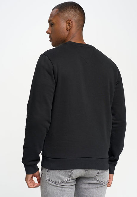 Patch Pocket Crewneck Sweatshirt | Black