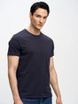 Basic Cotton T-Shirt round Neck | Navy Blue