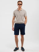Linen Shorts | Navy Blue