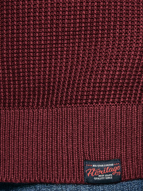 Cotton Sweater | Burgundy