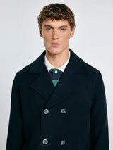 Double breasted Peacoat | Navy Blue