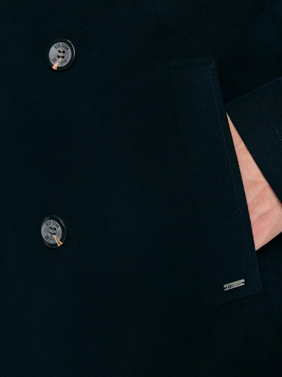 Double breasted Peacoat | Navy Blue