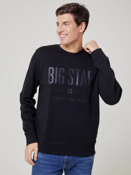 Classic Round Sweatshirt BIG STAR | Black