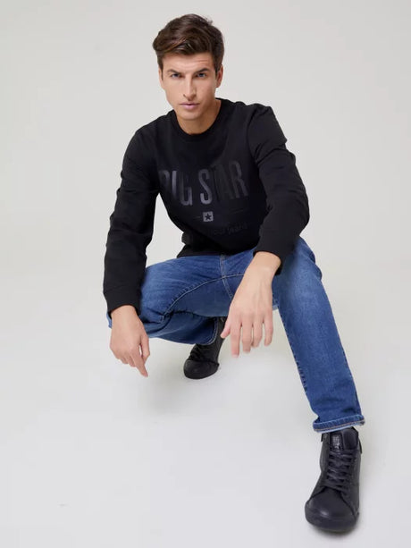 Classic Round Sweatshirt BIG STAR | Black