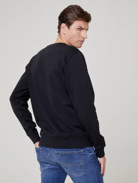 Classic Round Sweatshirt BIG STAR | Black