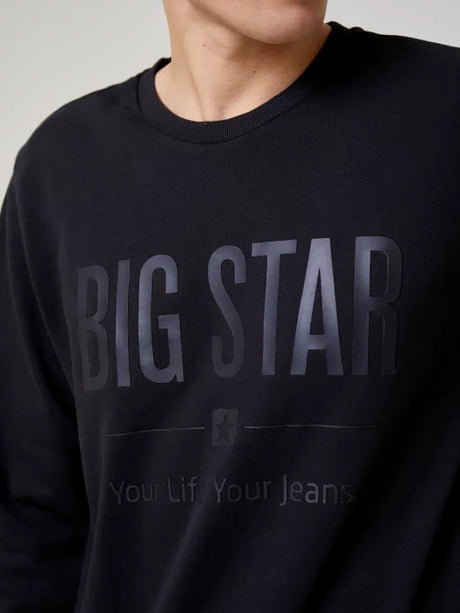 Classic Round Sweatshirt BIG STAR | Black