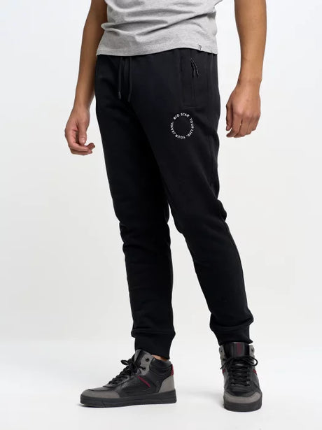 Casual Jogger Pants with BIG STAR Embroidery | Black