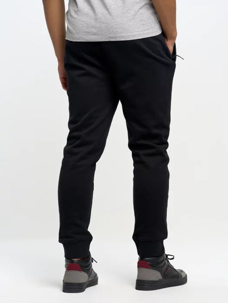 Casual Jogger Pants with BIG STAR Embroidery | Black