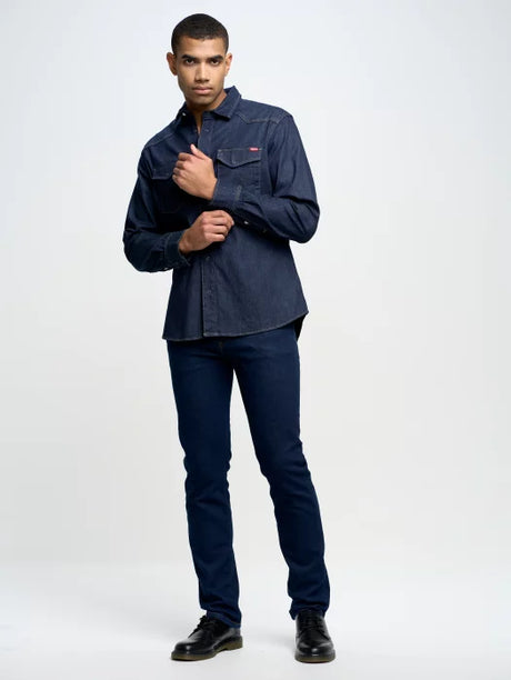 BIG STAR Slim Fit Jeans | Dark Navy Brut