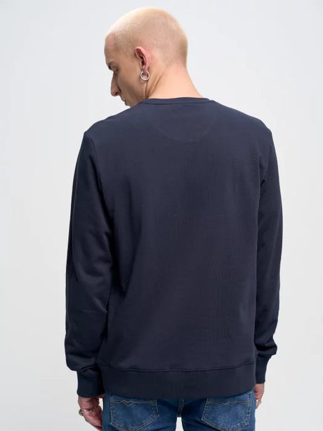 Classic Round Sweatshirt BIG STAR | Navy