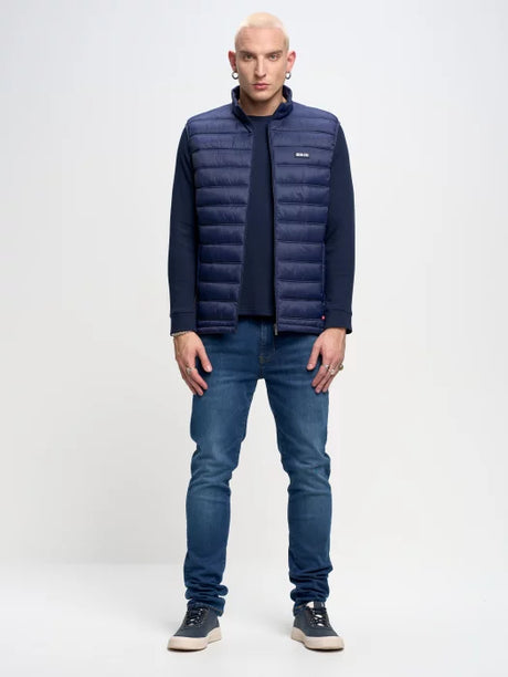 Puffer Quilted Vest | Navy Blue