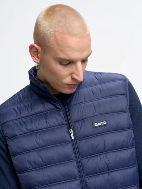 Puffer Quilted Vest | Navy Blue