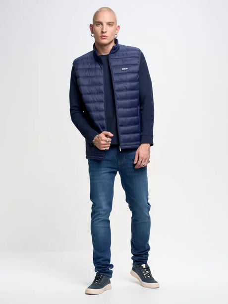 Puffer Quilted Vest | Navy Blue