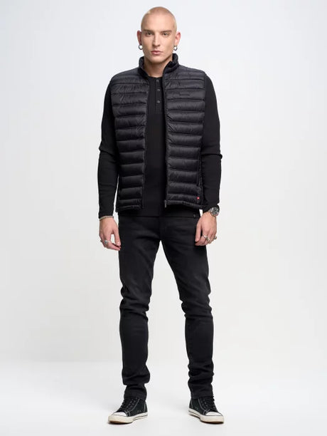 Puffer Quilted Vest | Black