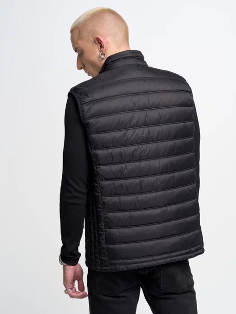 Puffer Quilted Vest | Black