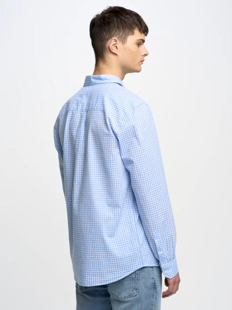 BIG STAR Checked Shirt | Light Blue