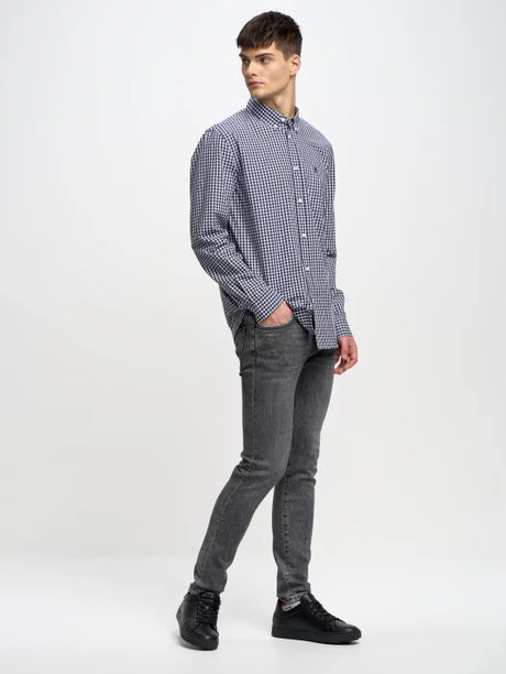 BIG STAR Checked Shirt | Navy Blue