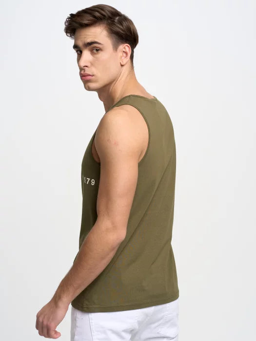 BIG STAR Singlet T.Shirt | Olive Green