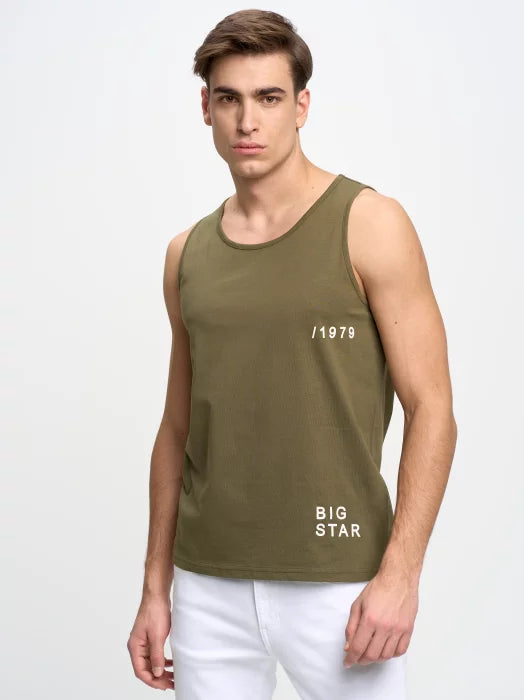 BIG STAR Singlet T.Shirt | Olive Green