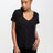 Loose-Fit V-Neck T-Shirt | Black