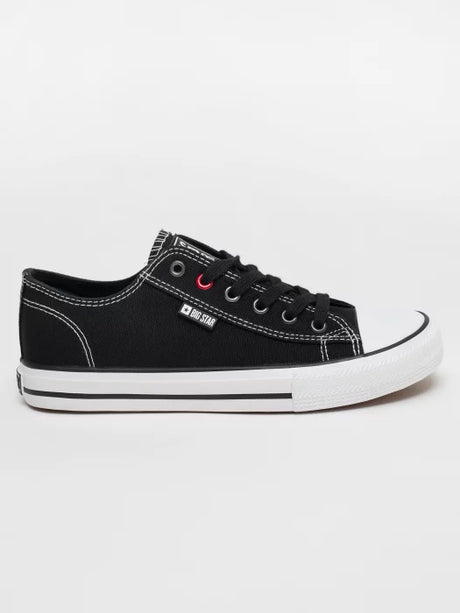 Classic Black Canvas Sneakers | Black