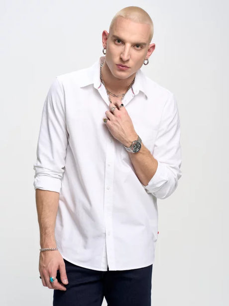 BIG STAR Oxford Shirt  | White