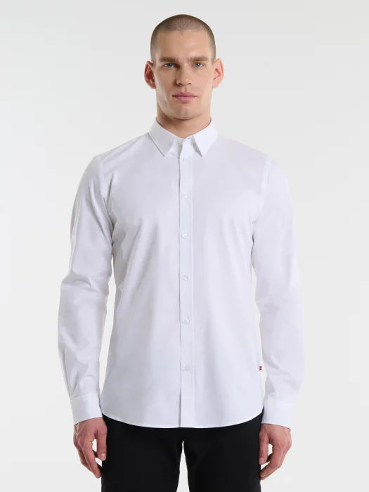 Basic Button-Down Shirt | White