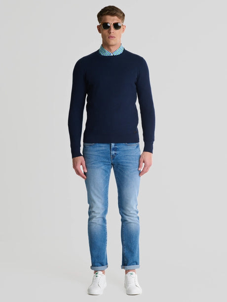 Cotton Sweater | Navy