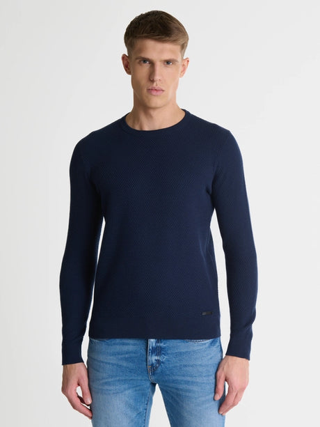 Cotton Sweater | Navy