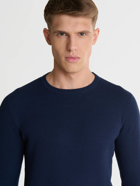 Cotton Sweater | Navy