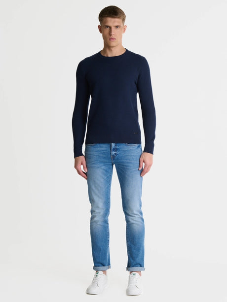 Cotton Sweater | Navy