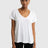Loose-Fit V-Neck T-Shirt | White