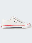 Classic White Canvas Sneakers | White