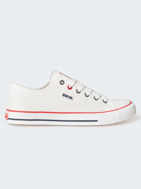 Classic White Canvas Sneakers | White