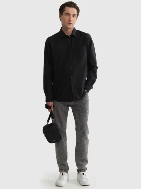 BIG STAR Oxford Shirt  | Black