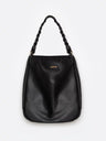 Elegant Braided Handle Bag | Black