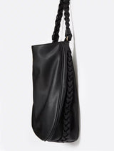 Elegant Braided Handle Bag | Black