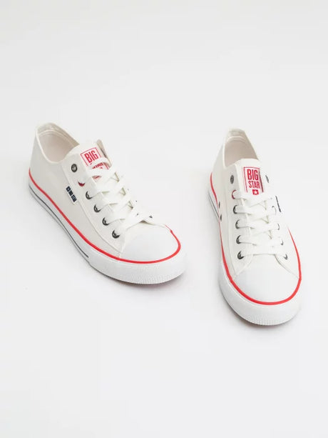 Classic White Canvas Sneakers | White