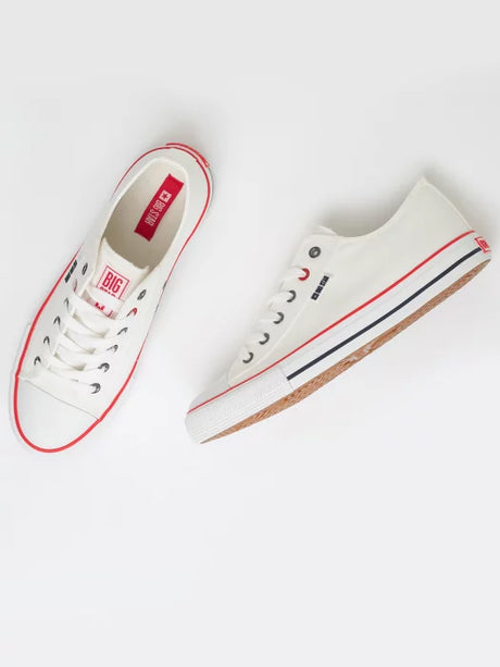 Classic White Canvas Sneakers | White