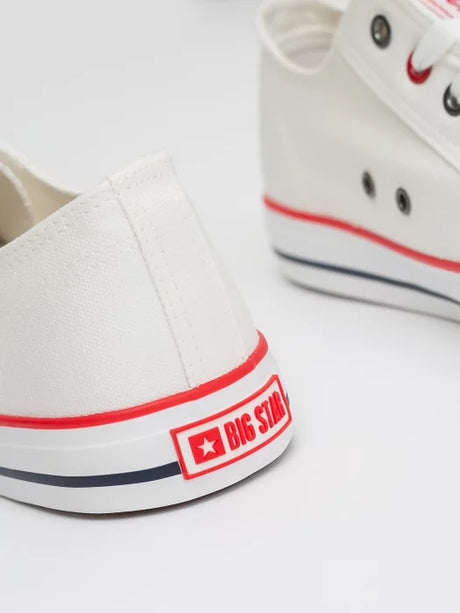 Classic White Canvas Sneakers | White