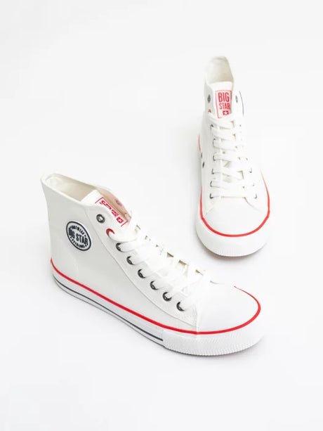 High White Canvas Sneakers | White