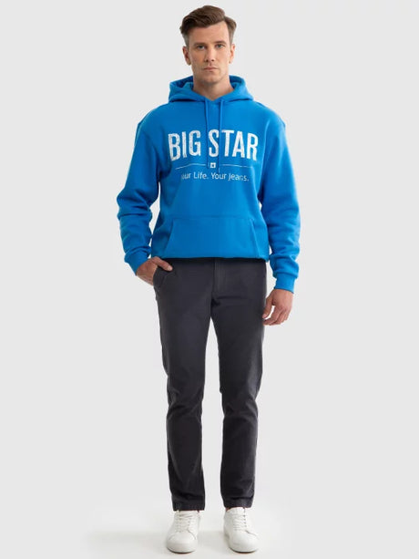 BIG STAR Logo Hoodie Sweatshirt | Navy