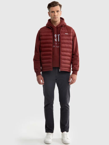 Puffer Quilted Vest | Wine